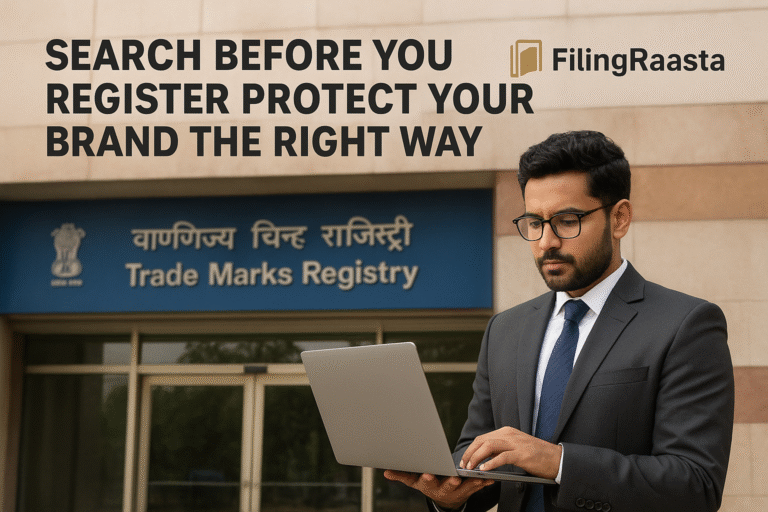 Trademark Search in India – Search before you register to protect your brand with FilingRaasta.